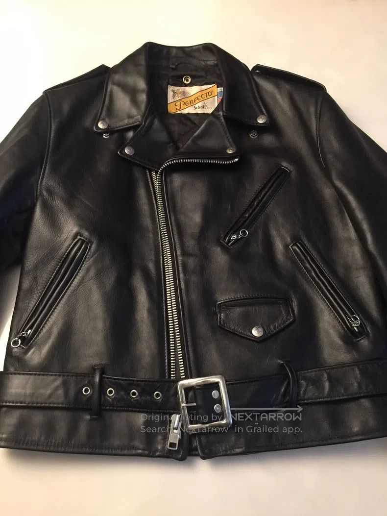 Schott Schott Motorcycle leather coat Size US XXS / EU 40 - 2 Thumbnail