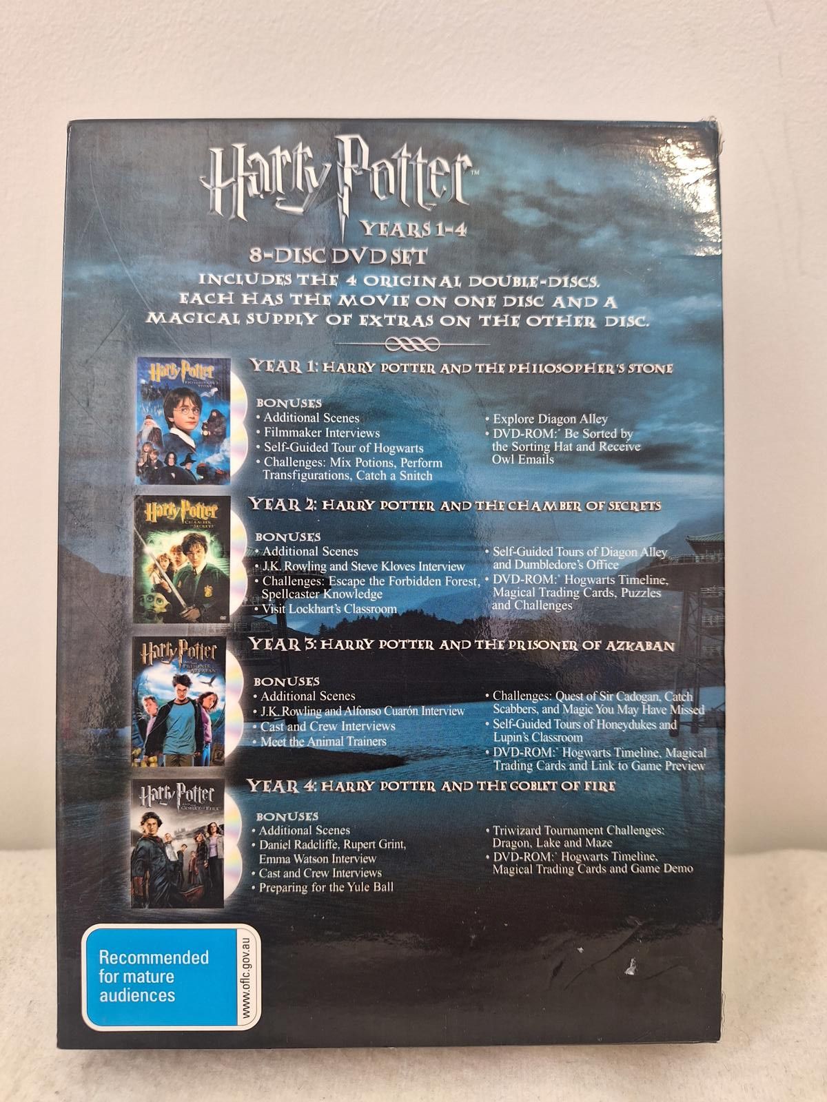 Designer Harry Potter Year 1-4 DVD Complete set Size ONE SIZE - 5 Thumbnail