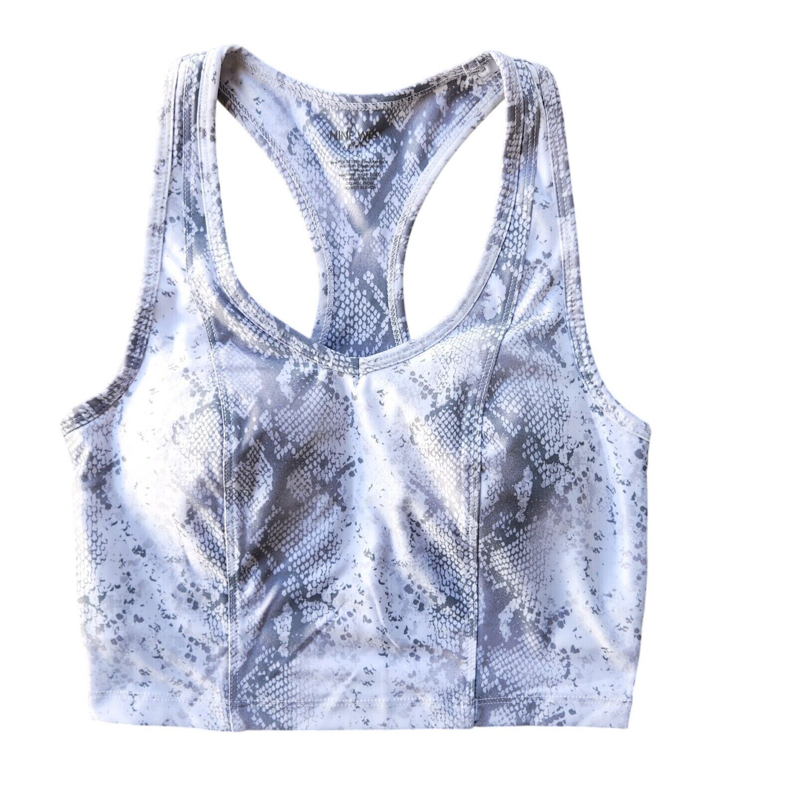 Nine West Nine West Active Women White Longline Sports Bra Size S Size S / US 4 / IT 40 - 1 Thumbnail