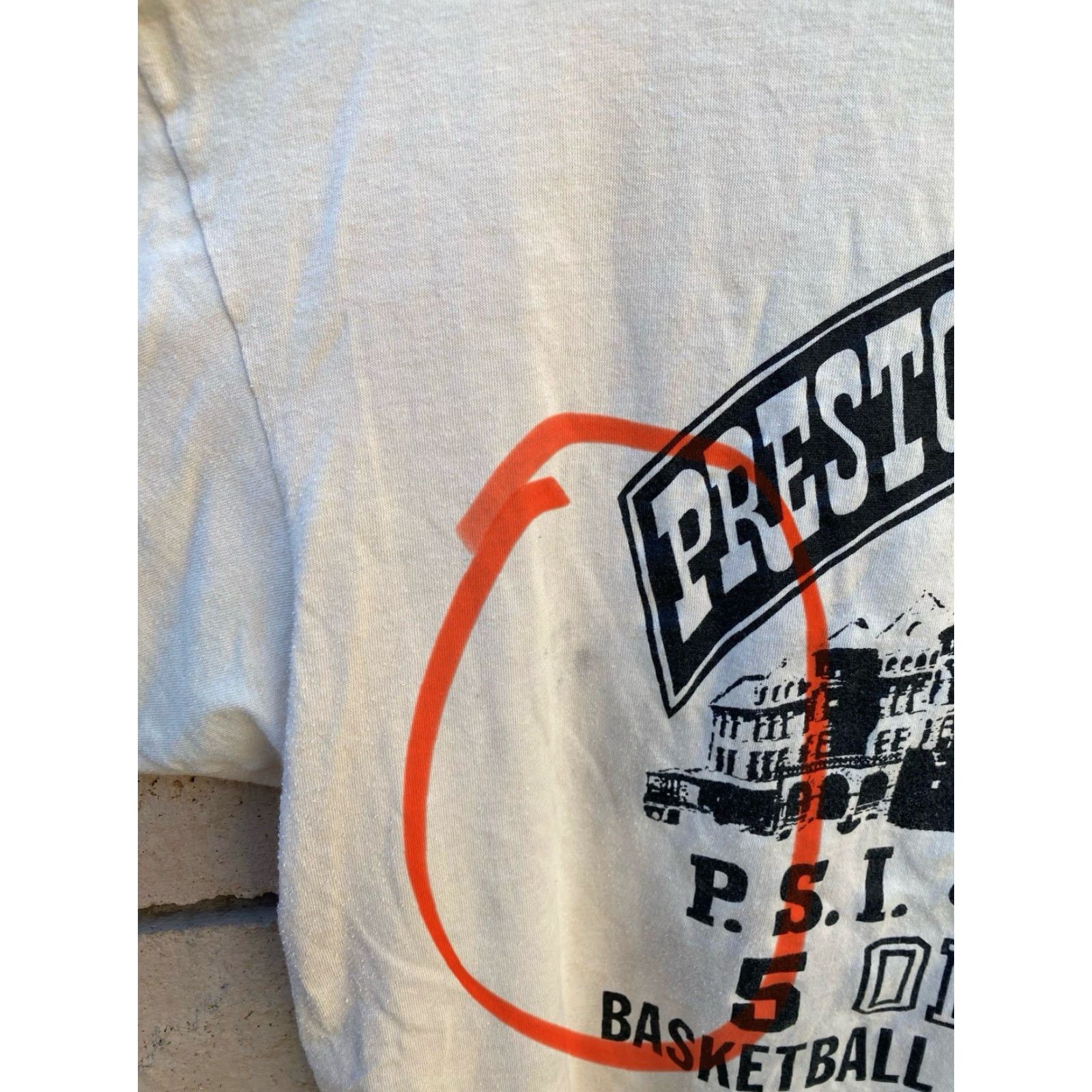 Hanes VINTAGE Hanes Preston Classic PSI 5 On 5 Basketball Champion T Shirt XL Beige 80s 1980s Mens Tee Size US XL / EU 56 / 4 - 6 Thumbnail