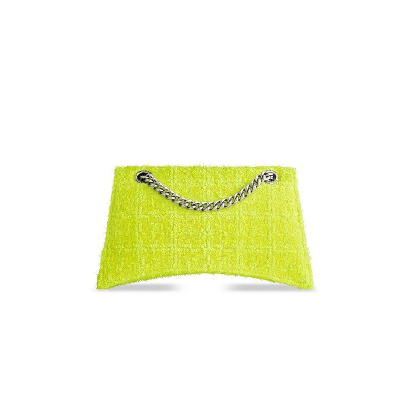 Balenciaga o1bcso1str0625 Size: OS / Crush Small Chain Bag in Tweed Size ONE SIZE - 4 Thumbnail