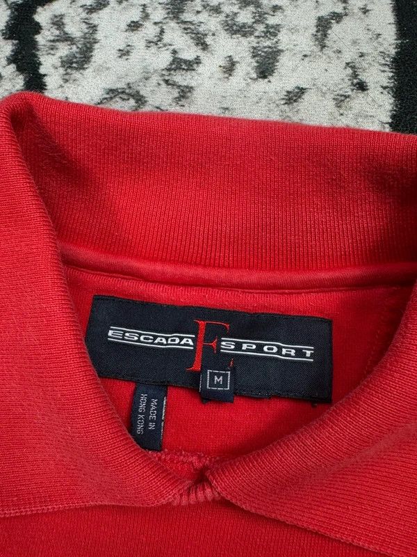 Escada Vintage Escada crewneck sweatshirt red logo M Size US M / EU 48-50 / 2 - 4 Thumbnail
