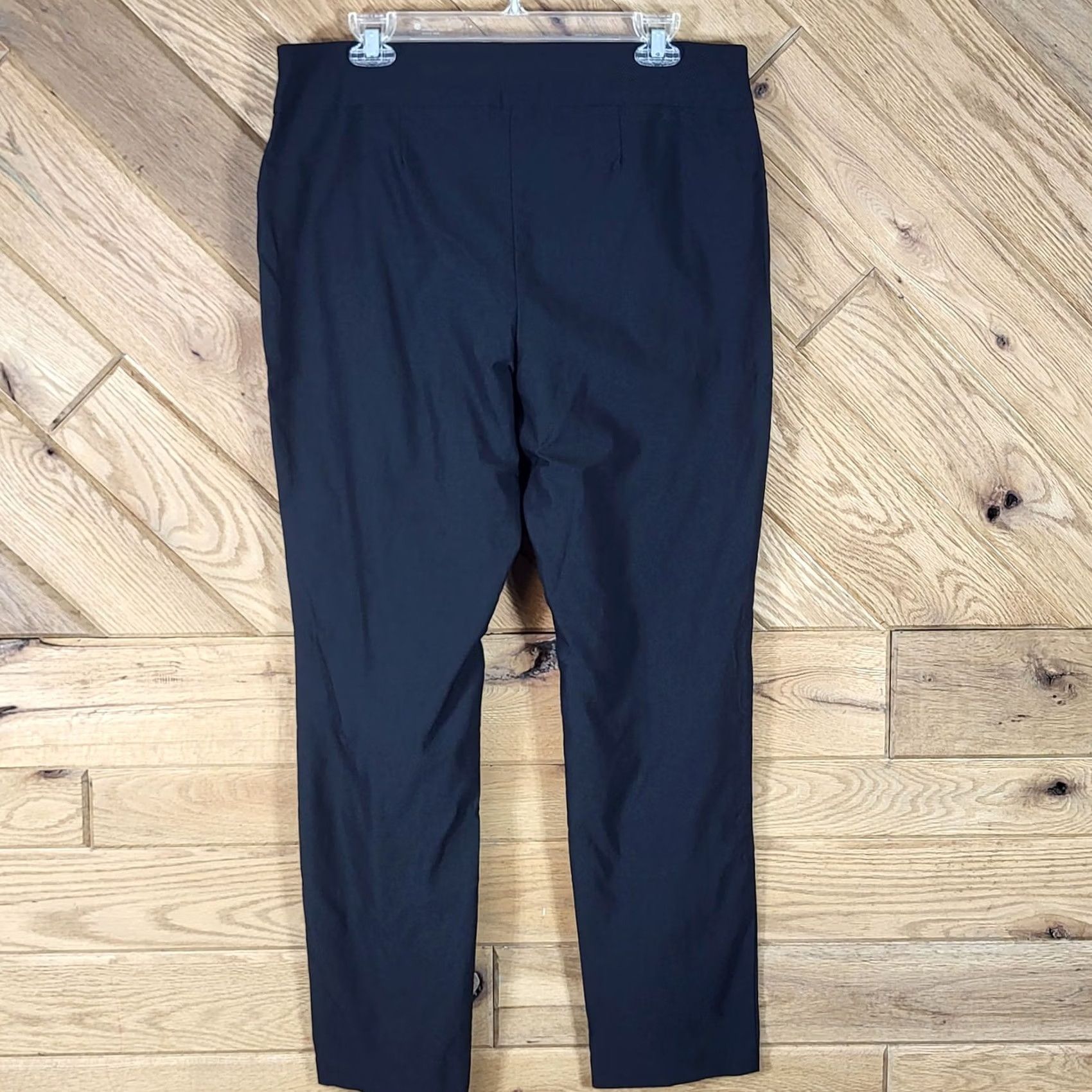Vintage Chicos Pants Black Slimming Pull On Pockets Size 2 (10) Regular Womens Size 32" / US 10 / IT 46 - 3 Thumbnail