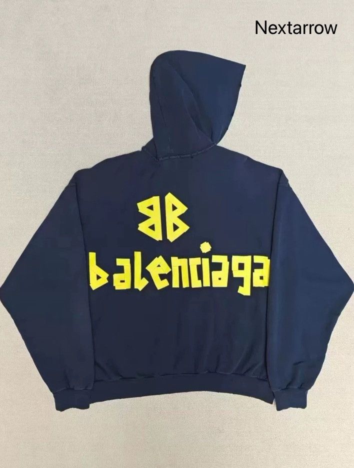 Balenciaga Balenciaga 23SS paper hoodie2412-Nextarrow Size US S / EU 44-46 / 1 - 1 Thumbnail