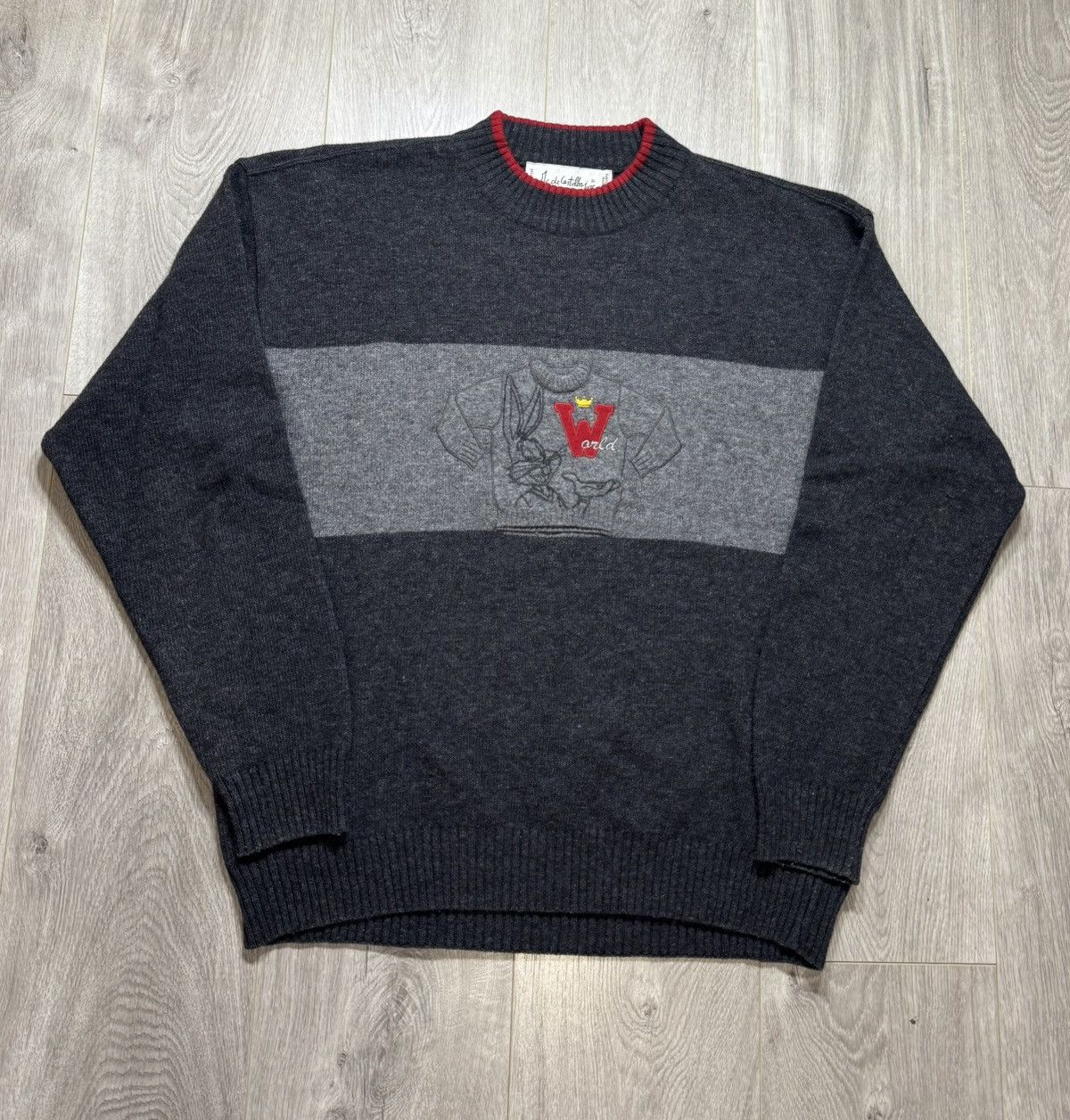 Jean Charles De Castelbajac × Vintage Vintage 1990 Jc de Castelbajac Looney Tunes Warner Sweater Size US M / EU 48-50 / 2 - 1 Thumbnail