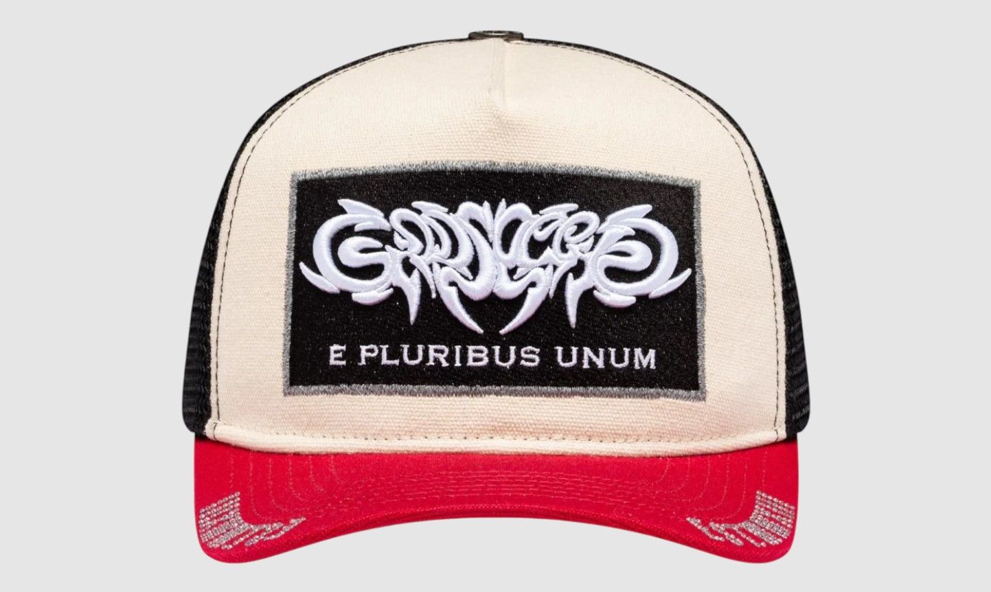 Godspeed Godspeed 'E Pluribus' White & Red Trucker Hat Size ONE SIZE - 1 Preview