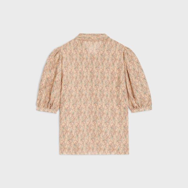 Celine o1w1db10125 2B379546V Lavalliere Blouse in Multicolor Size XXS / US 00 / IT 34 - 2 Thumbnail
