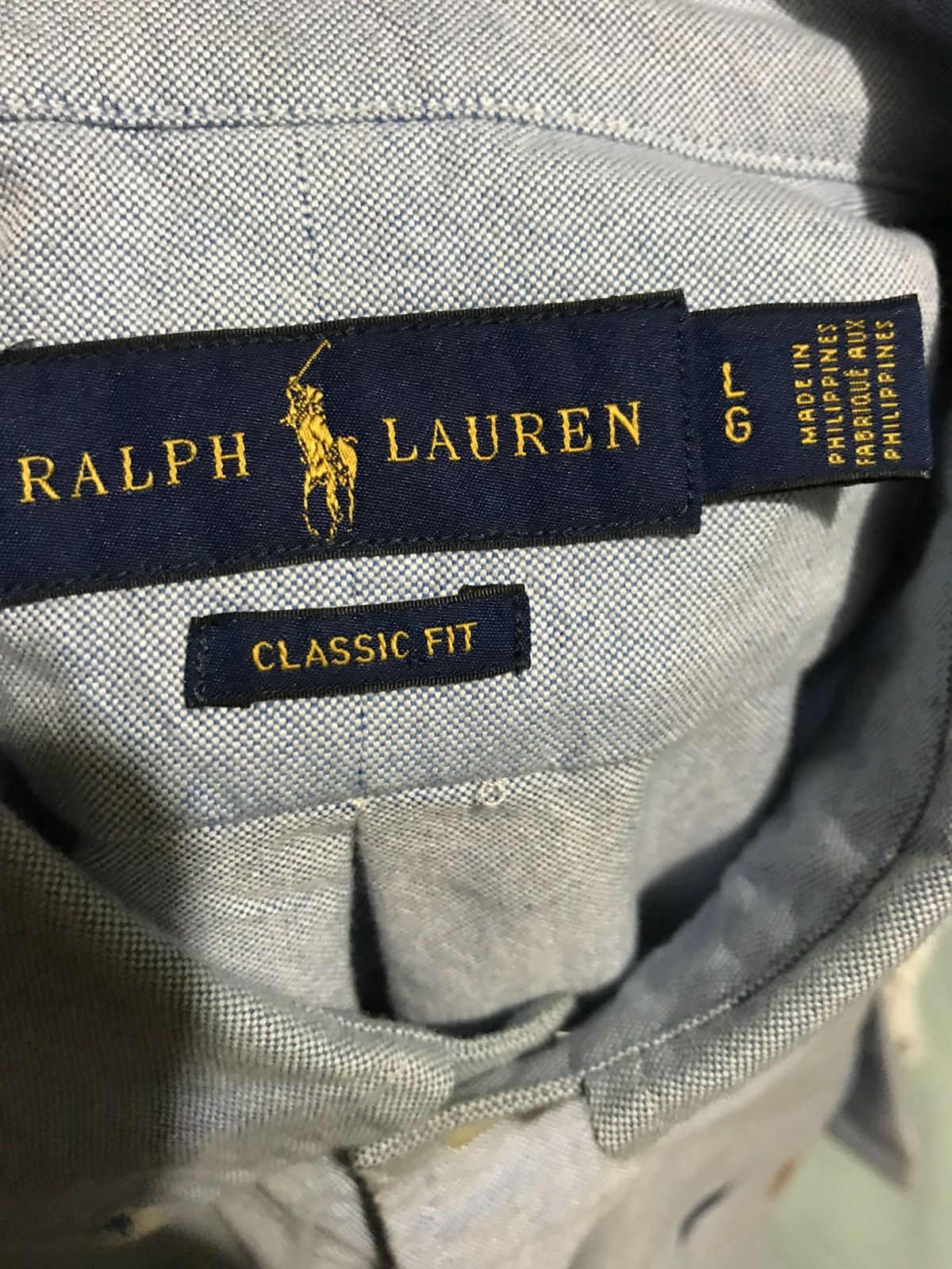Polo Ralph Lauren Polo Lauren Light Denim Blue Button Up Shirt Short Sleeve Size US L / EU 52-54 / 3 - 5 Thumbnail