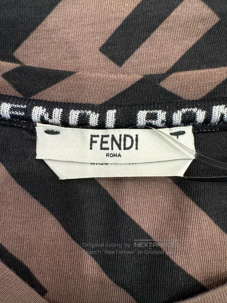 Fendi Fendi FF Full Logo Women's Short-Sleeve Tee Size M / US 6-8 / IT 42-44 - 5 Thumbnail