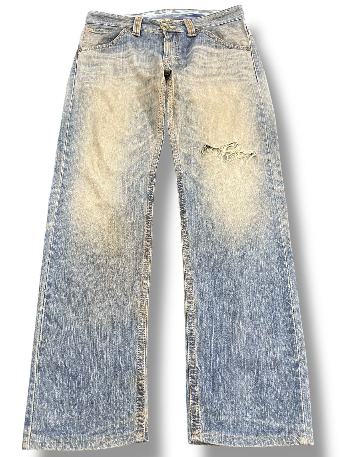 Vintage Edwin 463 XVS Mudwash Distressed Denim