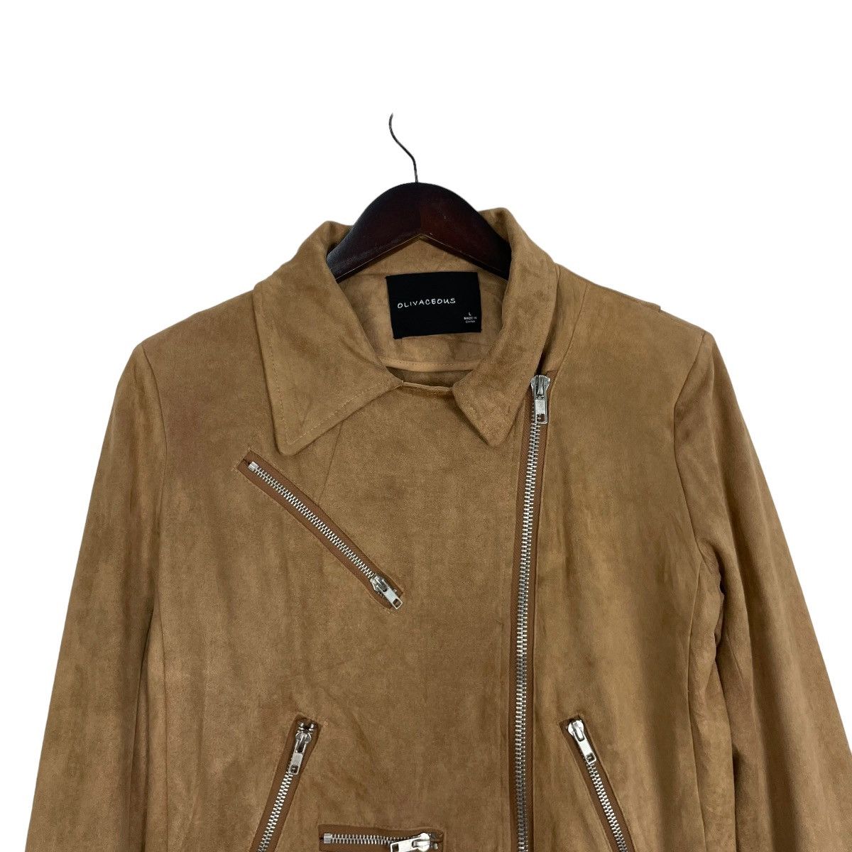 If Six Was Nine Vintage Olivaceous Double Collar Jacket Women Size S / US 4 / IT 40 - 8 Thumbnail