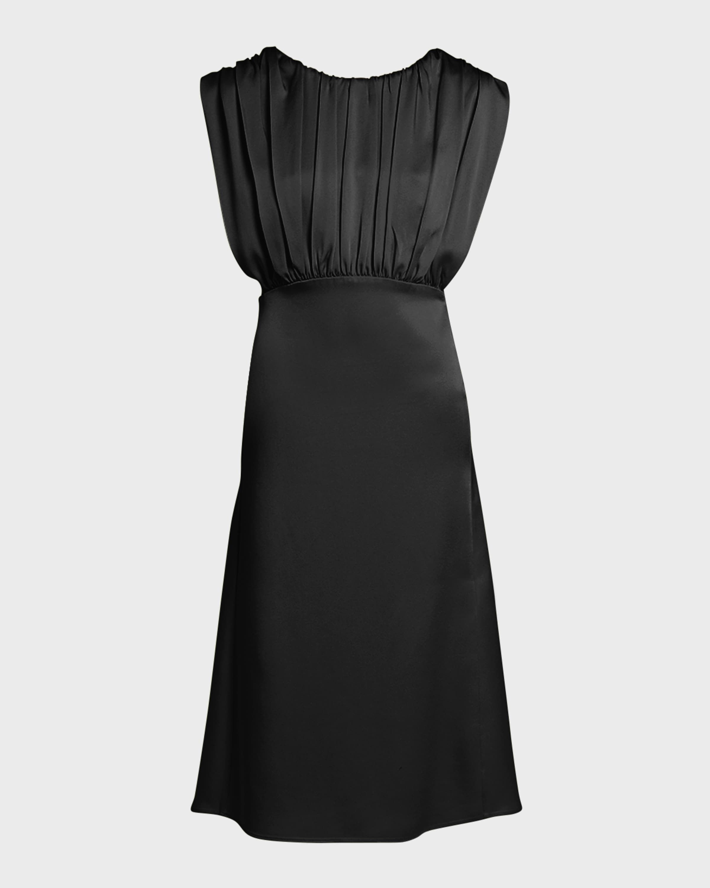 Jil Sander o1y0925 Sleeveless Midi Dress in Black Size XS / US 0-2 / IT 36-38 - 1 Thumbnail