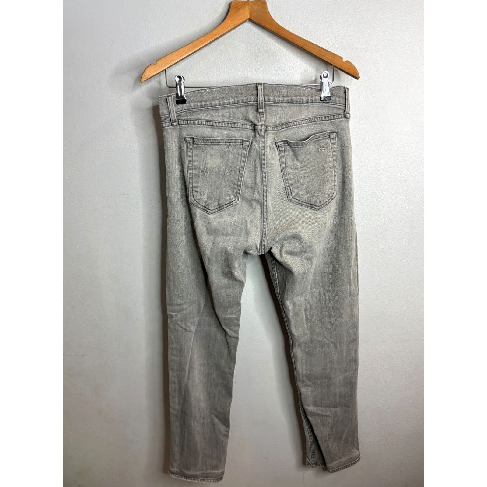 Rag & Bone rag & bone Jeans Slim Fit 2 Gray Denim 32x28 Men's Jeans 5-Pocket Style 5200 Size US 32 / EU 48 - 5 Thumbnail