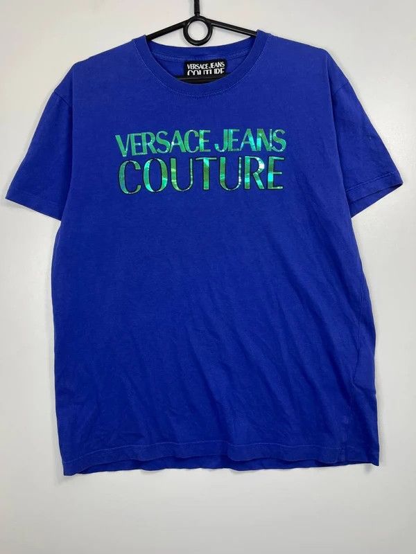 Versace Jeans Couture Versace Jeans Couture Logo T Shirt Blue Mens Size L Size US L / EU 52-54 / 3 - 1 Thumbnail