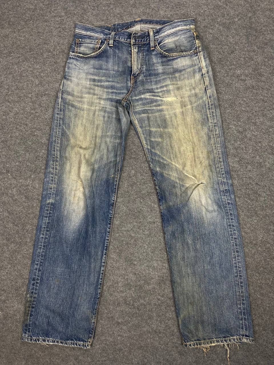 Edwin vintage edwin rebel vintage distressed denim missing button Size US 33 - 9 Thumbnail
