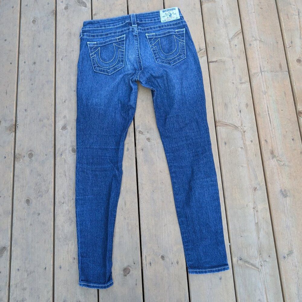 True Religion True Religion Jeans Women 29 Blue Denim Medium Wash Skinny Size 29" - 8 Thumbnail
