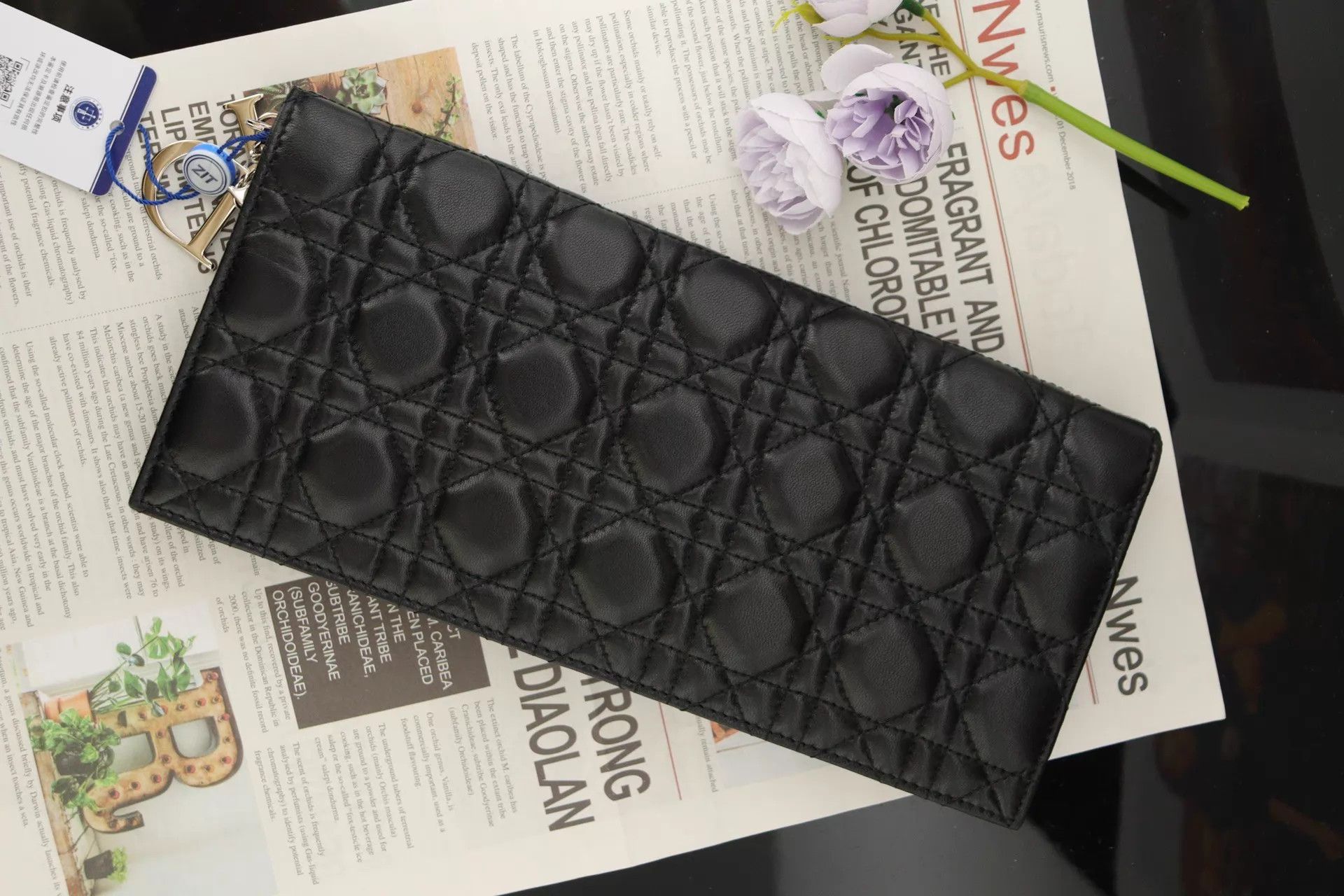 Dior Dior WOC Chain Bag Black Silver 27x12.5cm Auth Checked Size ONE SIZE - 2 Thumbnail