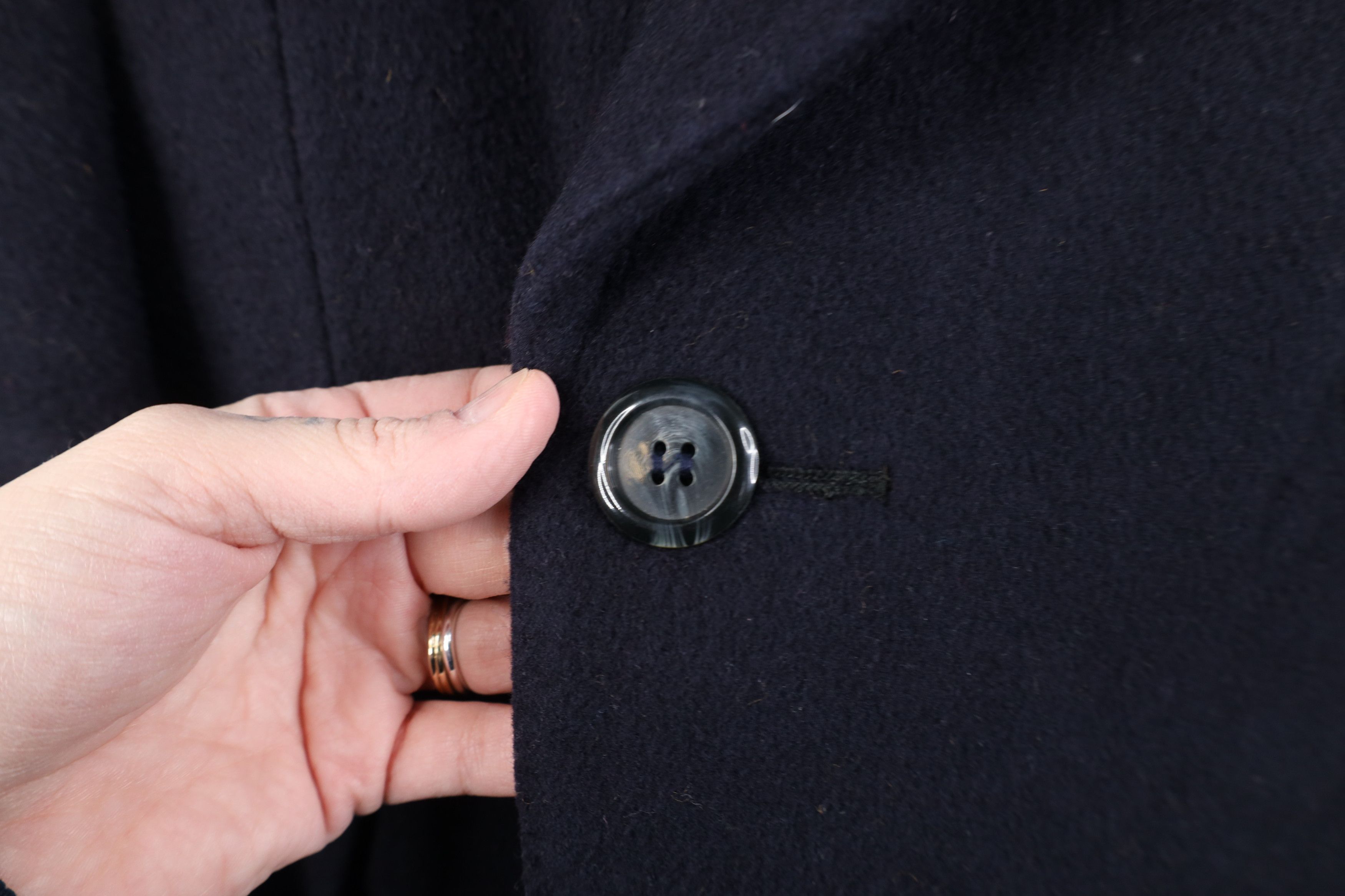 Vintage Vintage 90s Streetwear Double Breasted Overcoat Jacket Blue Size US XXL / EU 58 / 5 - 6 Thumbnail