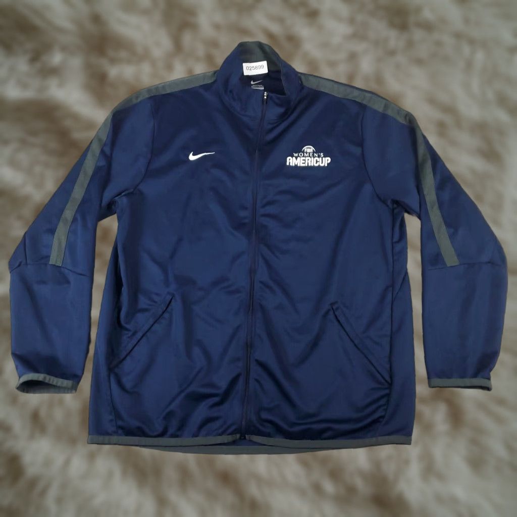 Nike Nike Jacket Adult XL Blue FIBA Americup Full Zip Up Track Size US XL / EU 56 / 4 - 1 Thumbnail