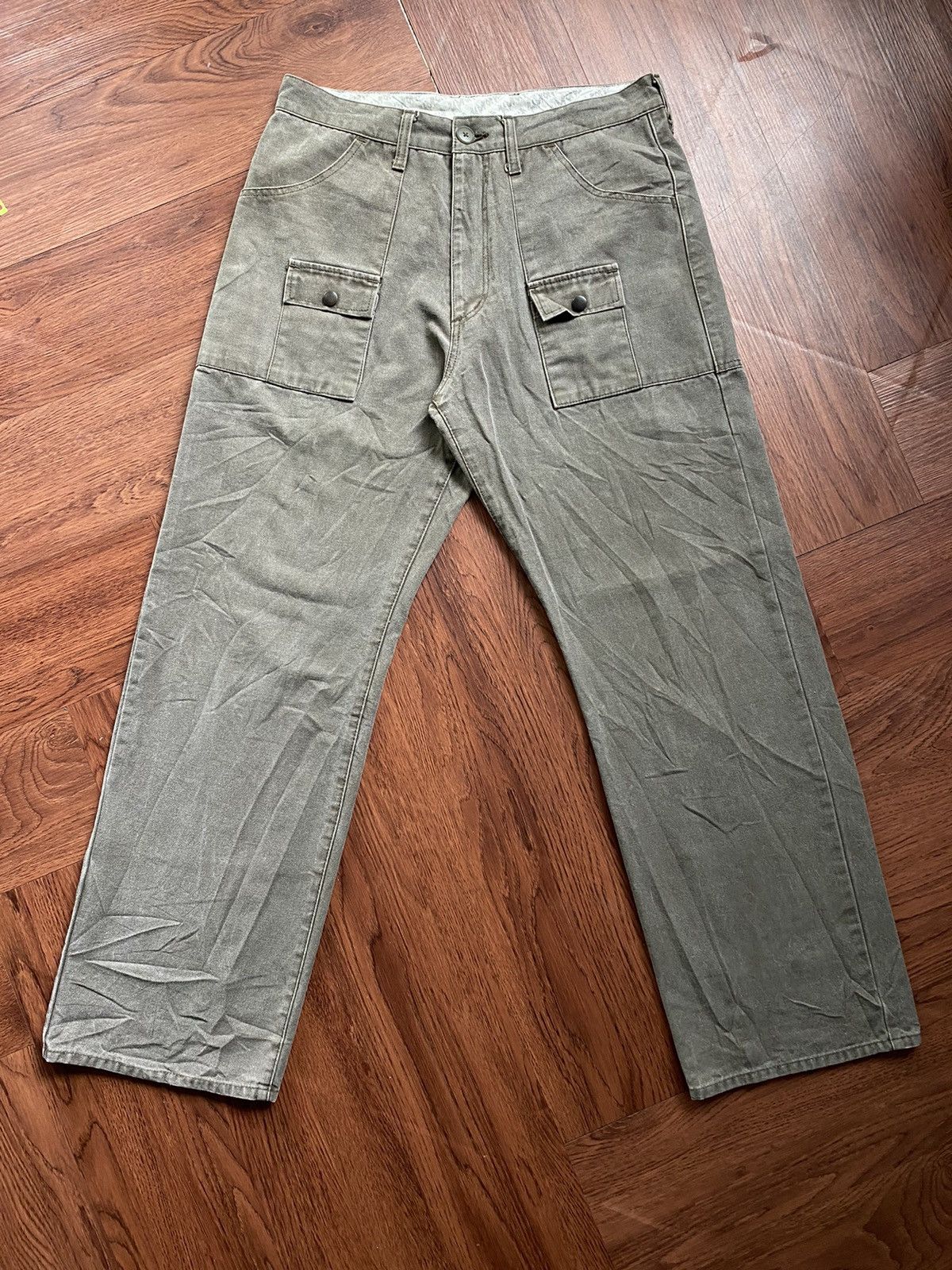 image of Narcotic Gdc x Vintage Gdc Double Pocket Pants in Grey, Men's (Size 32)