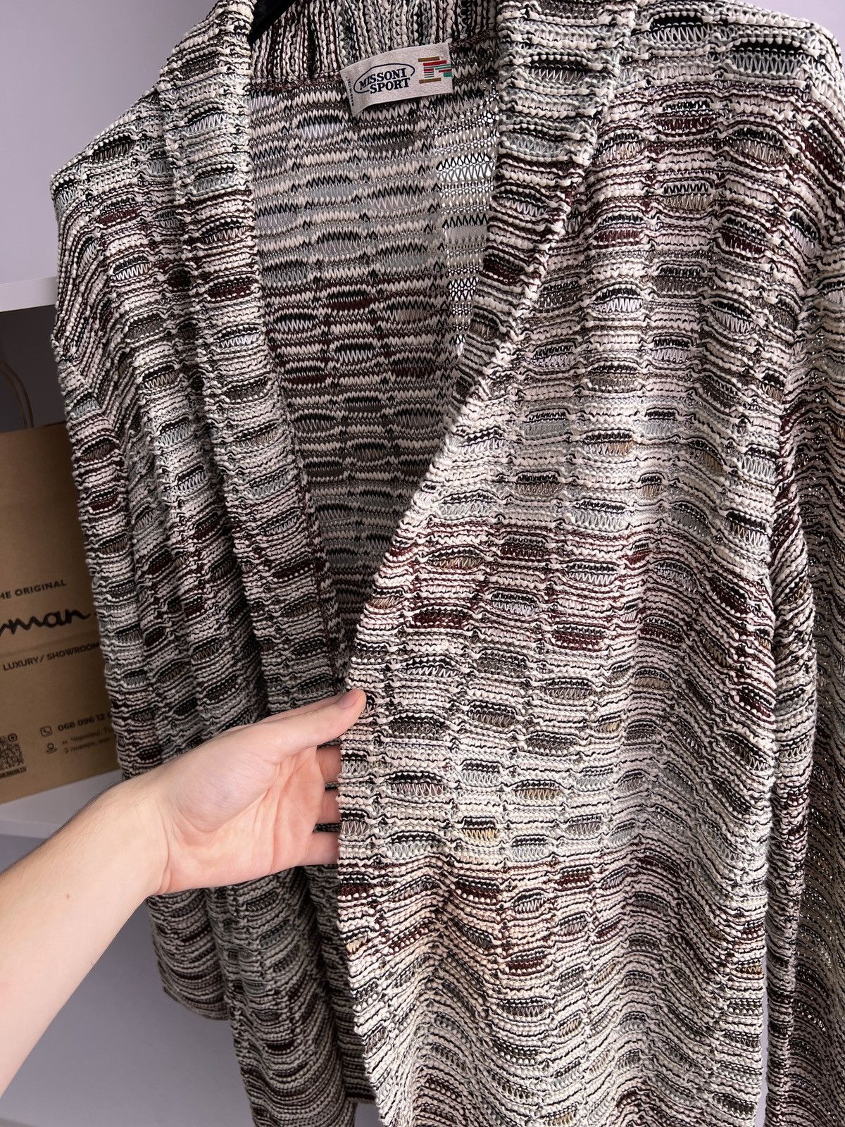 Designer × Missoni × Vintage Vintage Missoni Sport Patterned Buttoned women’s Cardigan Size L / US 10 / IT 46 - 11 Thumbnail
