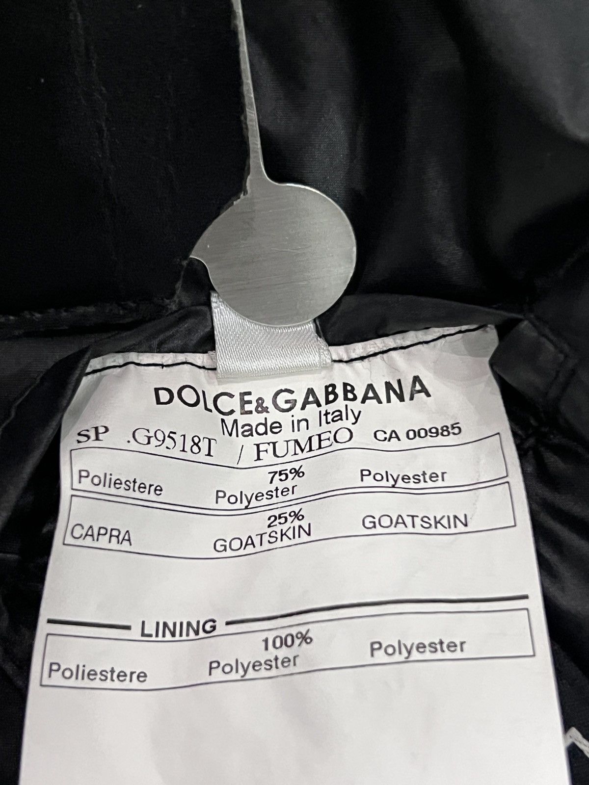 Dolce & Gabbana Dolce & Gabbana Nylon & Goatskin Trim Padded Jacket Size US M / EU 48-50 / 2 - 15 Thumbnail