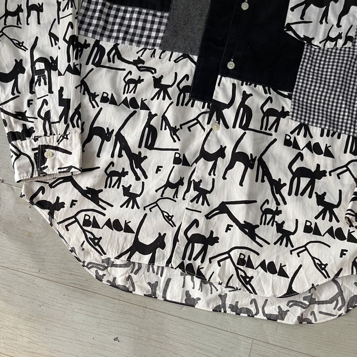 Comme des Garcons Black Comme des Garçons cut & saw shirt corduroy/nylon/linen Size US XL / EU 56 / 4 - 6 Thumbnail