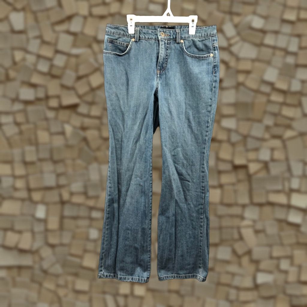 Denime Sonoma Jeans Size 8 Womens Mid Rise Dark Wash Blue Denim Bootcut Size 30" / US 8 / IT 44 - 1 Thumbnail