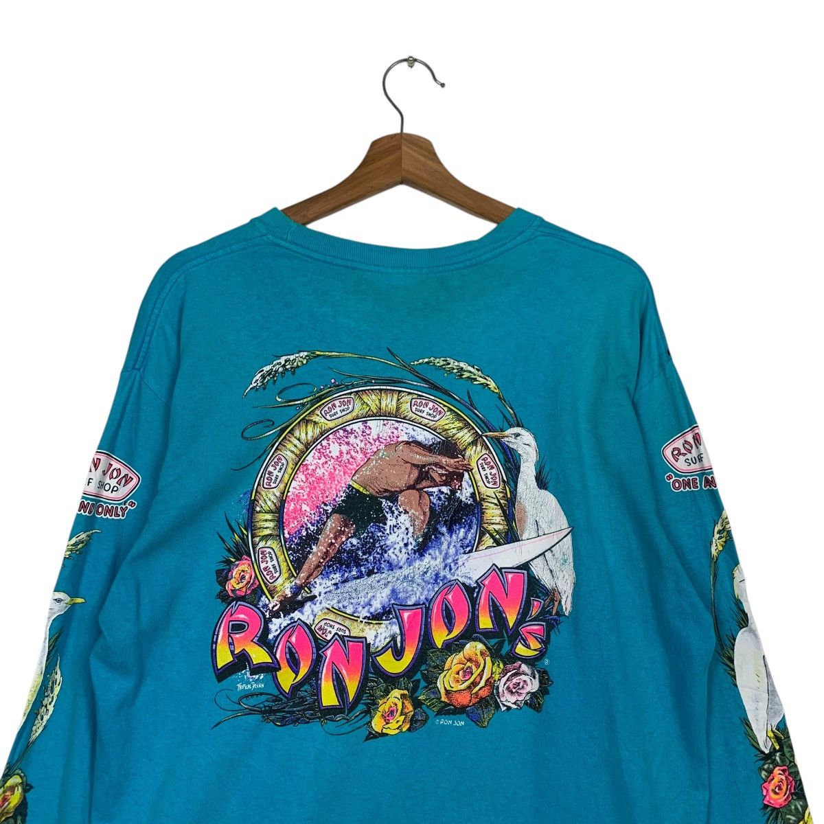 Ron Jon Surf Shop 90’s RON JON SURF SHOP Big Logo Long Sleeve Tees #2847-C128 Size US L / EU 52-54 / 3 - 2 Thumbnail