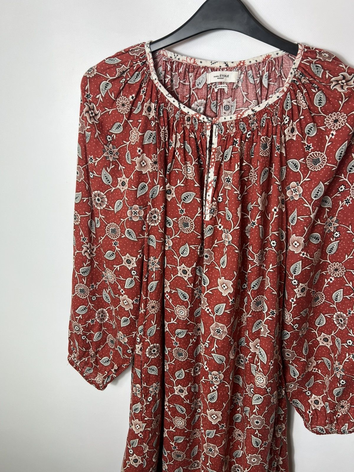 Isabel Marant Etoile Isabel Marant Etoile Tockya Floral Print Linen Tunic Dress Size M / US 6-8 / IT 42-44 - 3 Thumbnail