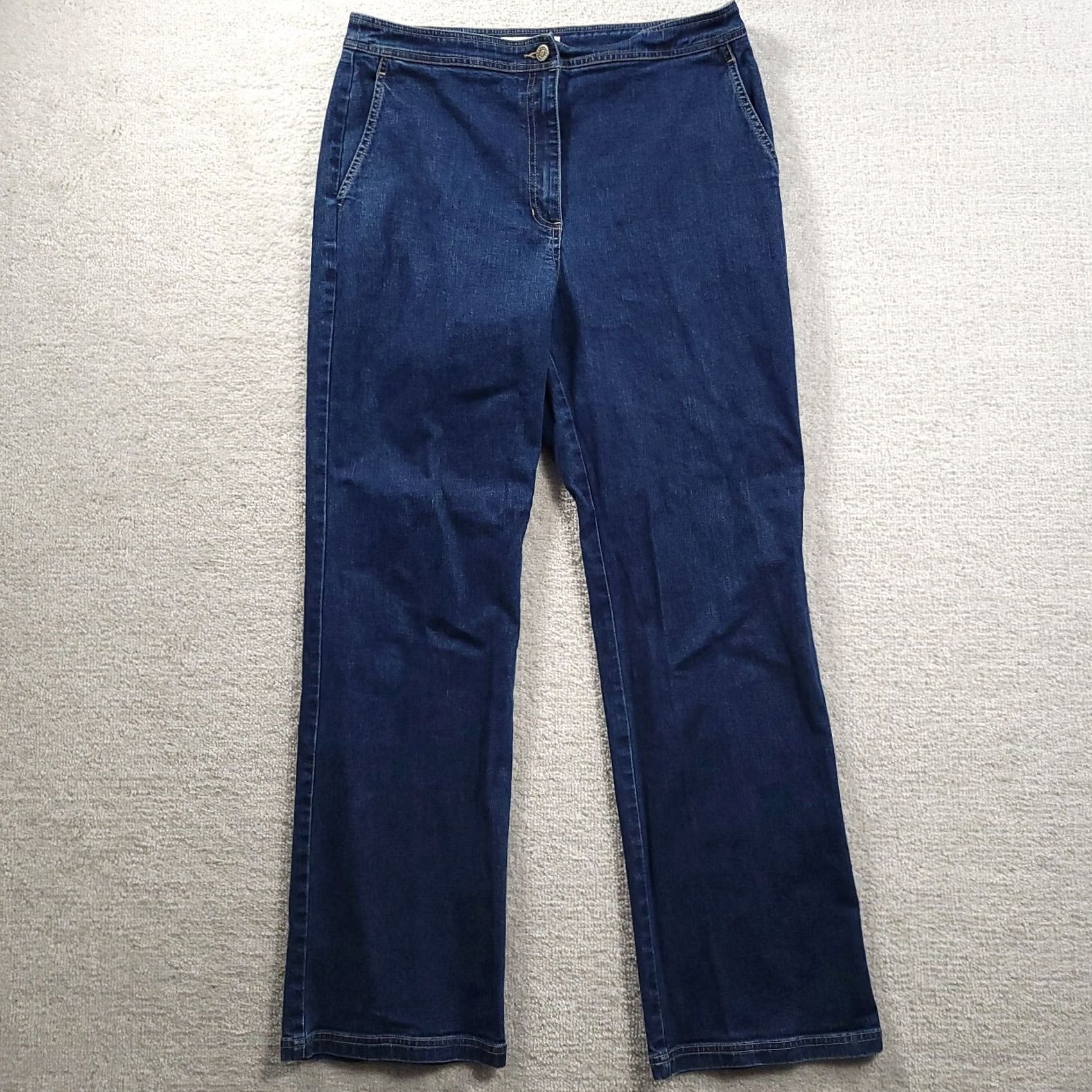 Denime Jones Wear Sport Jeans Womens 14 Straight Denim Pants Ladies Medium Wash Blue Womens Regular Jeans Tall? Size 36" / US 14 / IT 50 - 2 Thumbnail