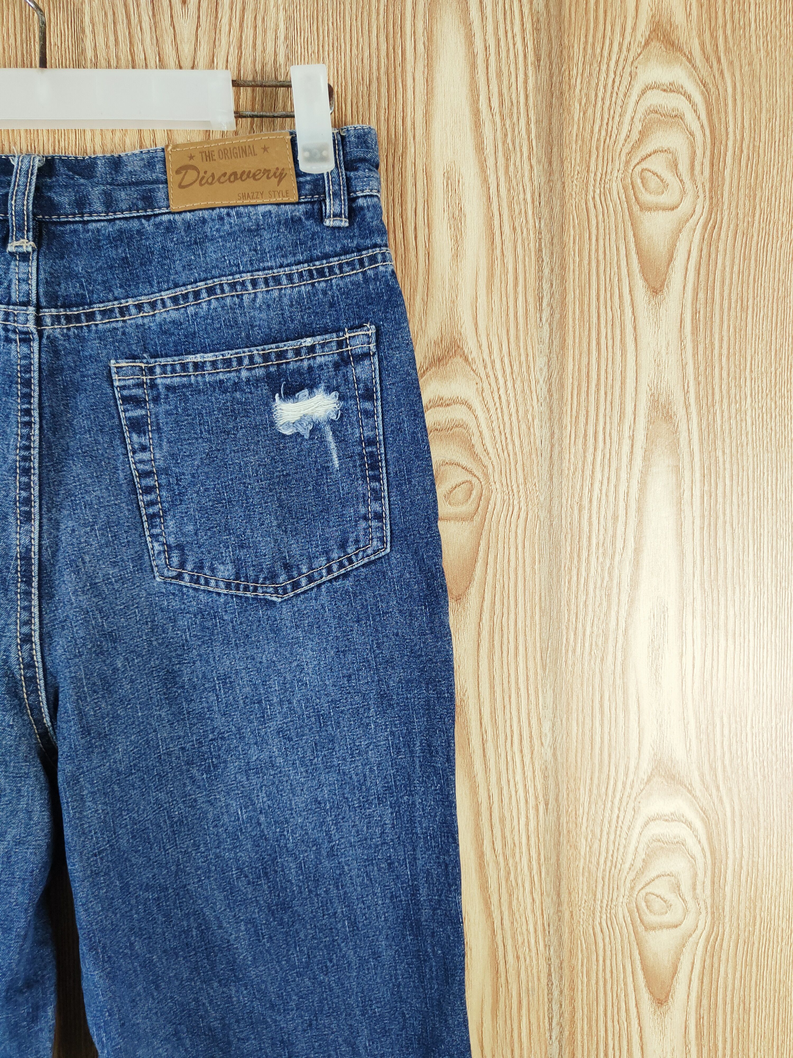 Japanese Brand Private Pause Blue Distressed Ripped Jeans #W386 Size US 28 / EU 44 - 11 Thumbnail