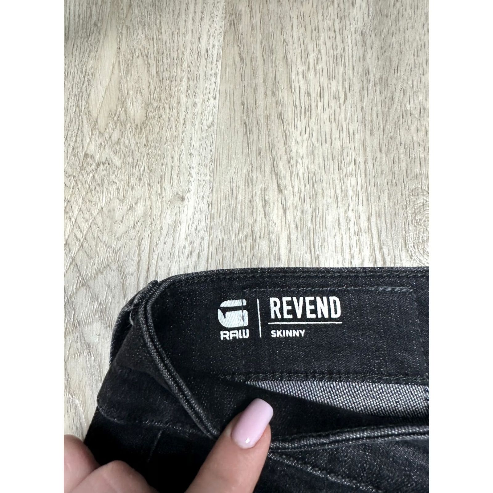 G-Star G Star Raw Men Revend Skinny Denim Pants Jeans - Black - Size 33 Size US 33 - 3 Thumbnail