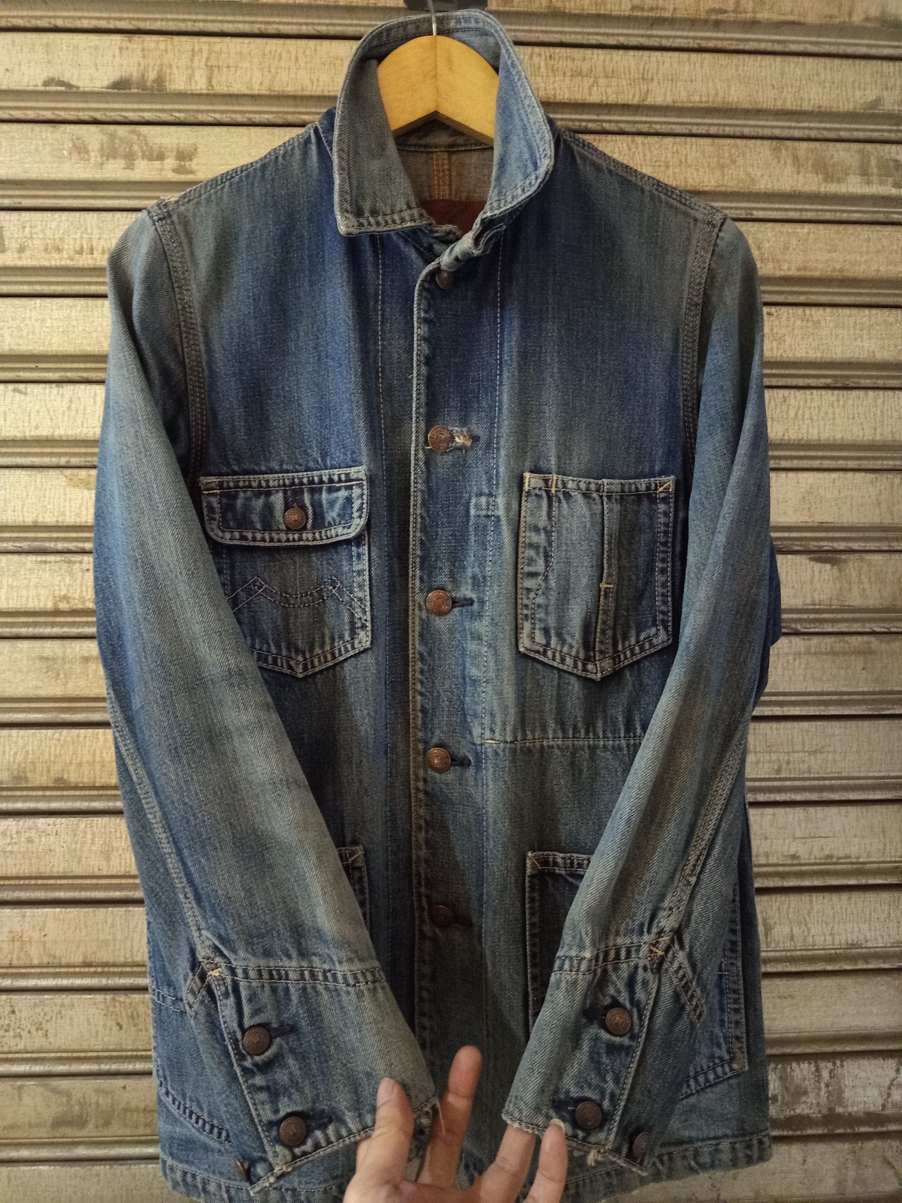 Chevignon Vintage Chevignon Selvedge Chore Jacket Size US M / EU 48-50 / 2 - 5 Thumbnail