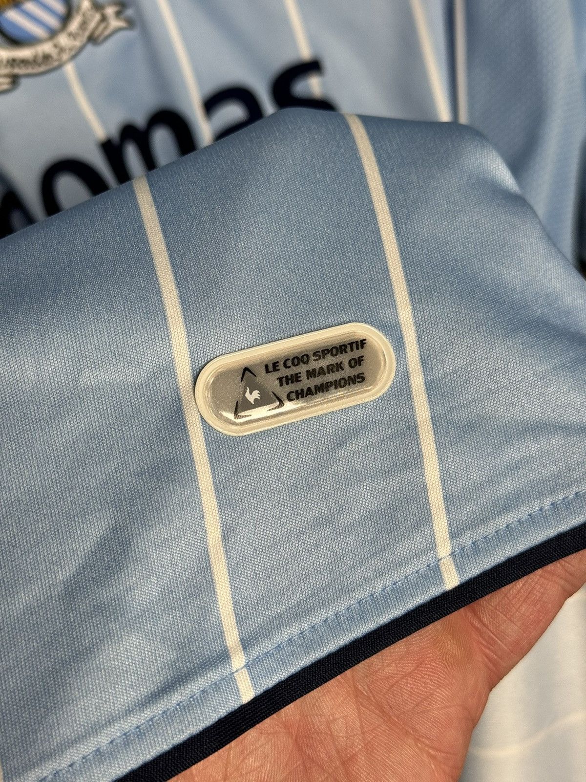 Le Coq Sportif Manchester City 07/08 Home Football Jersey Size US XL / EU 56 / 4 - 6 Thumbnail