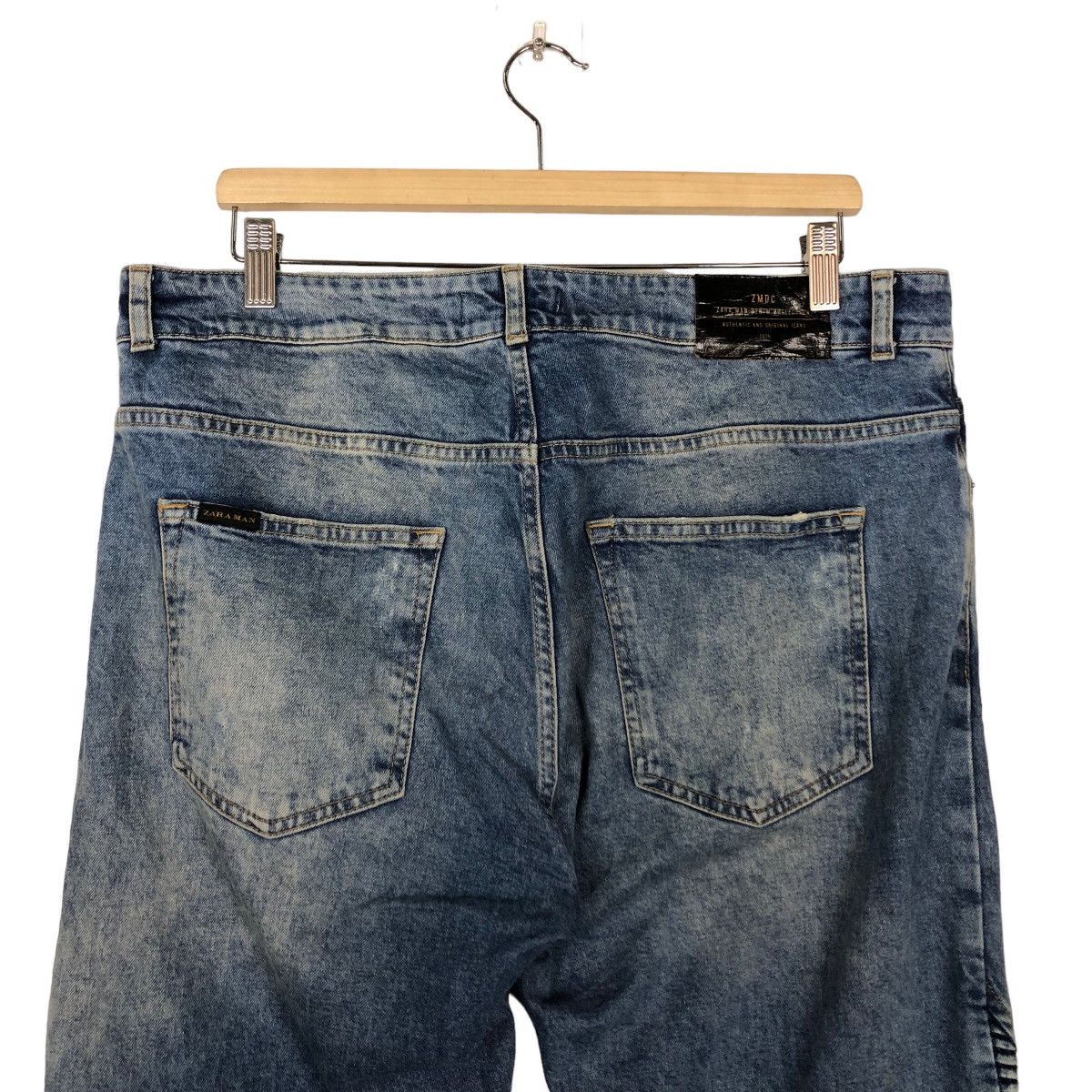 Japanese Brand 🔥Skinny Cutting Distressed Denim Jeans Zara Size US 36 / EU 52 - 8 Thumbnail
