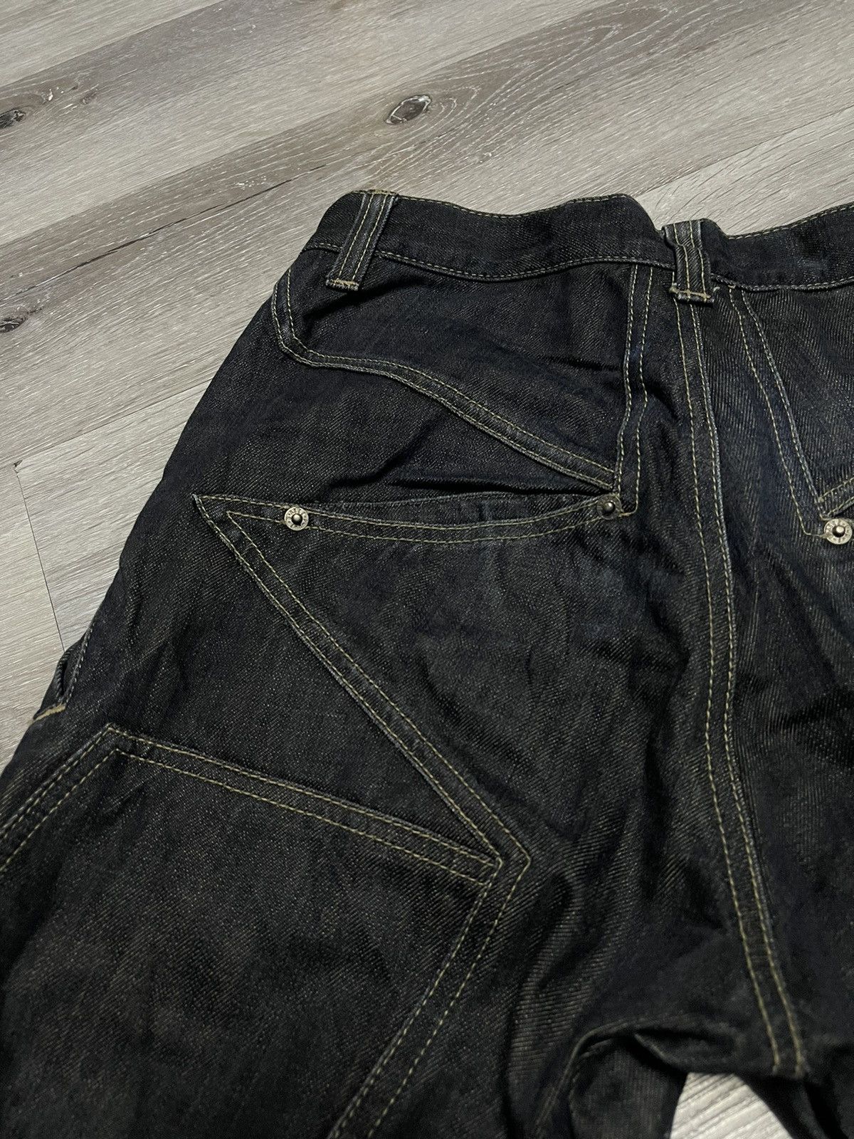 If Six Was Nine × Le Grande Bleu (L.G.B.) × PPFM PPFM Multipocket Megalace Jeans Size US 31 - 6 Thumbnail