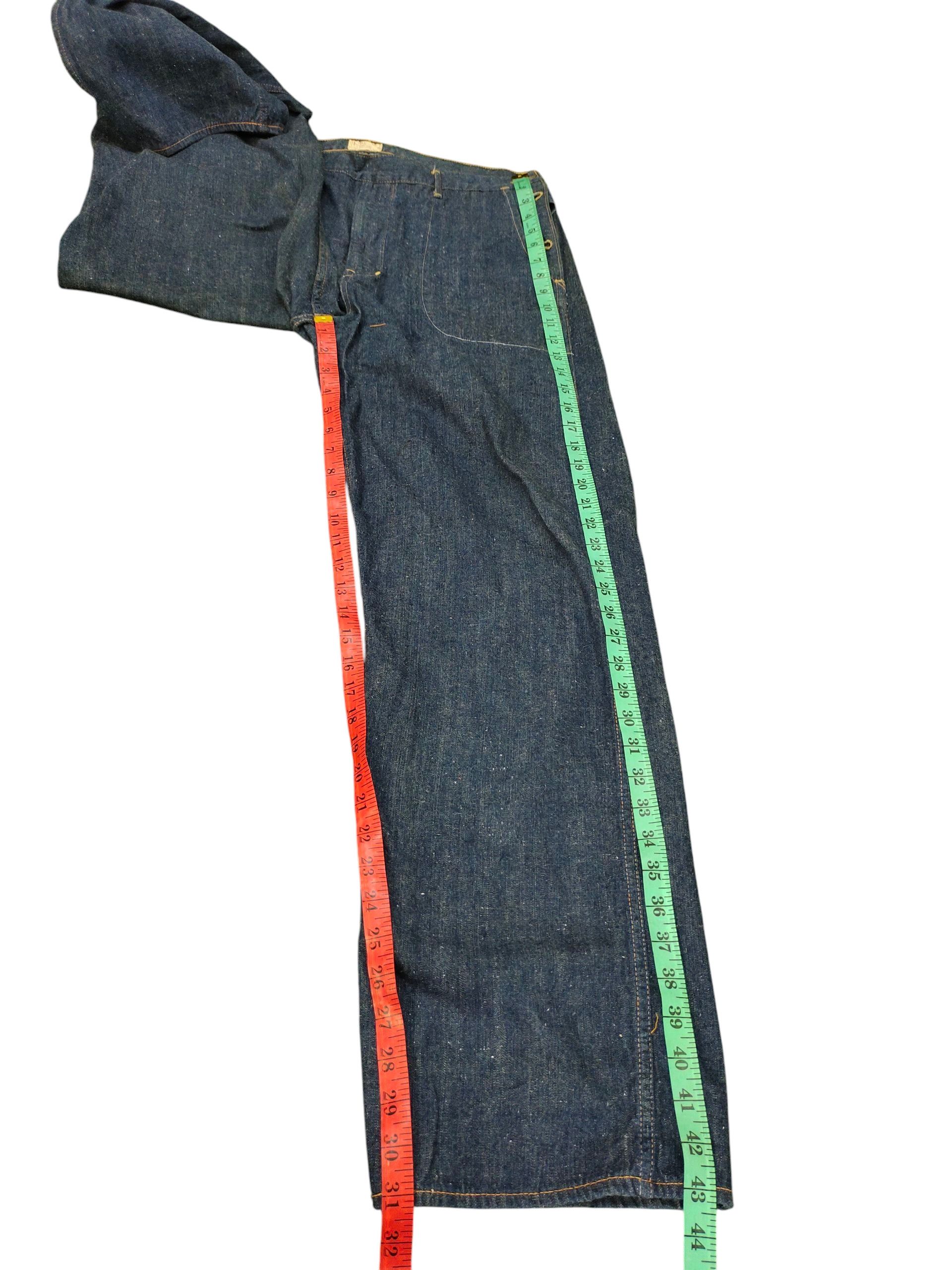 Number (N)ine × Undercover Idg Indigo Japan Buckle Back Fatigue Denim Pants Nam Era Size US 34 / EU 50 - 15 Thumbnail