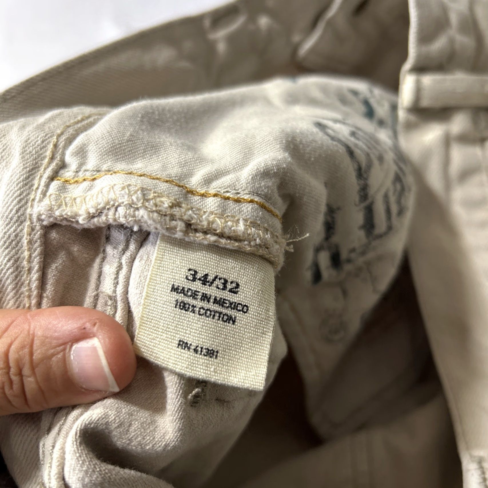 Polo Ralph Lauren VINTAGE Polo Ralph Lauren Jeans 867 Hudson Bone Men’s 34X32 Beige Denim 100% Cotton Straight Jeans Mens Size US S / EU 44-46 / 1 - 7 Thumbnail