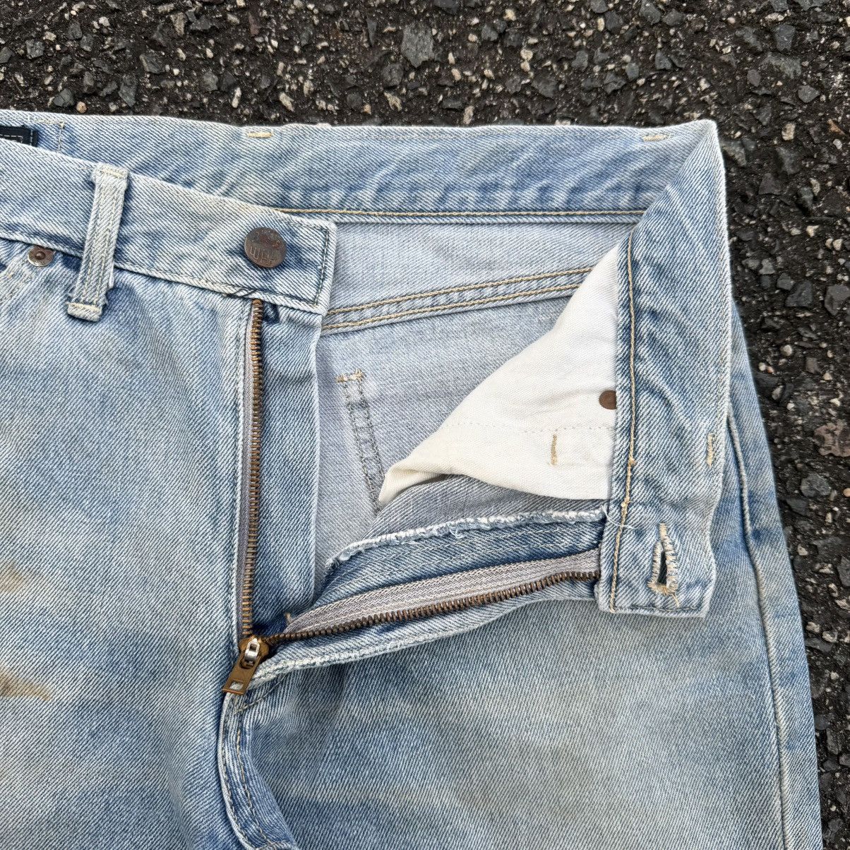 Japan Blue × Jean × Vintage VINTAGE BLUE WAY FLARE FADED RUSTY JEAN DENIM PANTS Size US 30 / EU 46 - 9 Thumbnail