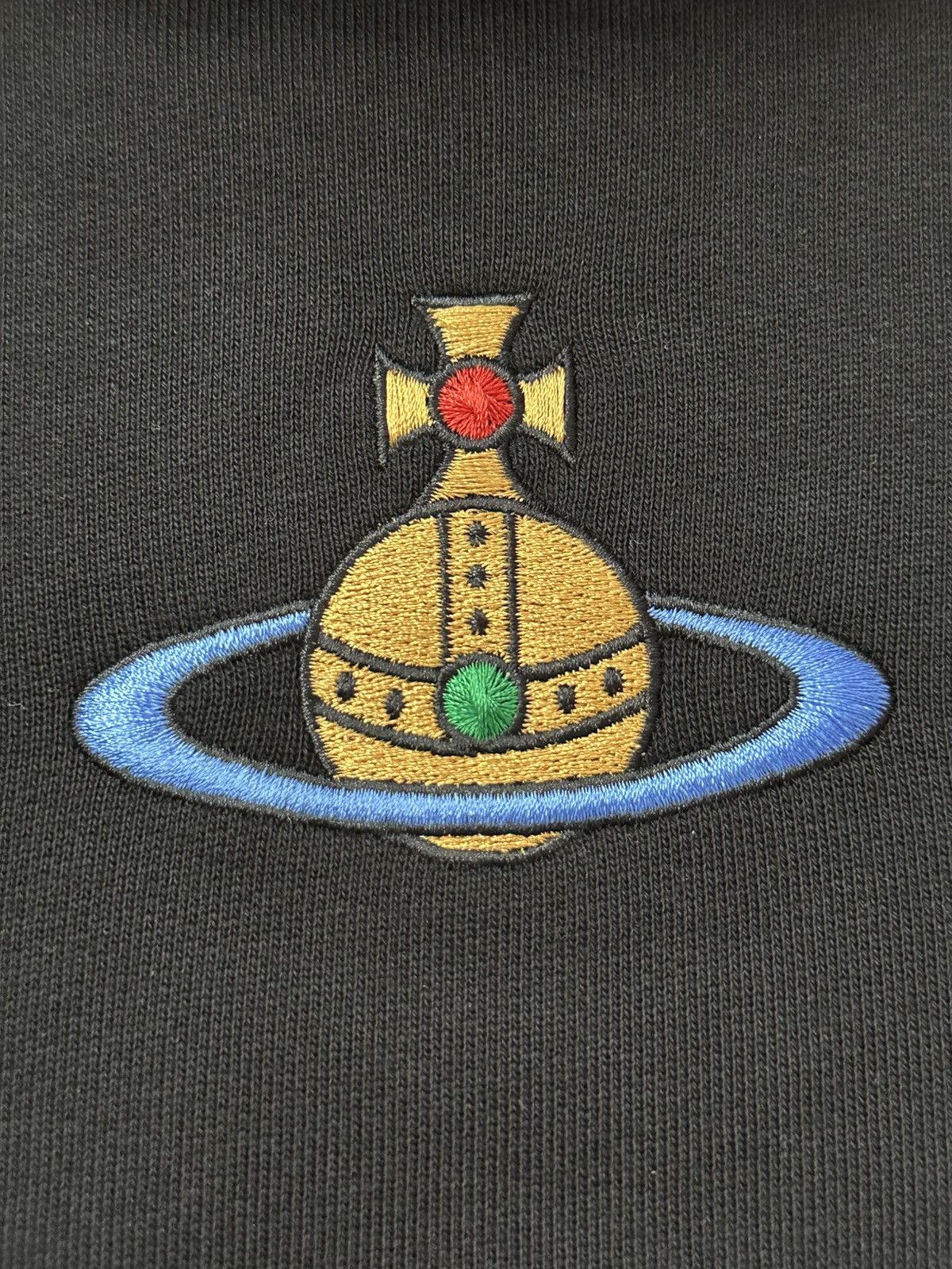 Vivienne Westwood Vivienne Westwood Hoodie Black Orb Logo Embroidery Size US XS / EU 42 / 0 - 2 Thumbnail