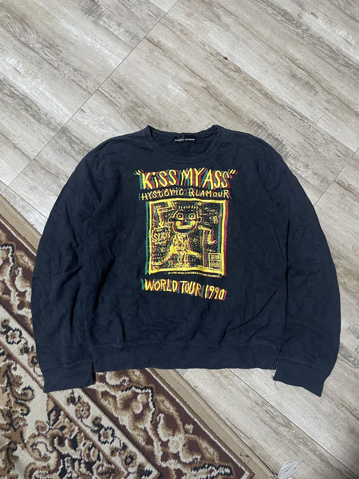 Hysteric Glamour 1990’s Hysteric Glamour - Kiss My Ass Sweathshirt Size US M / EU 48-50 / 2 - 1 Thumbnail