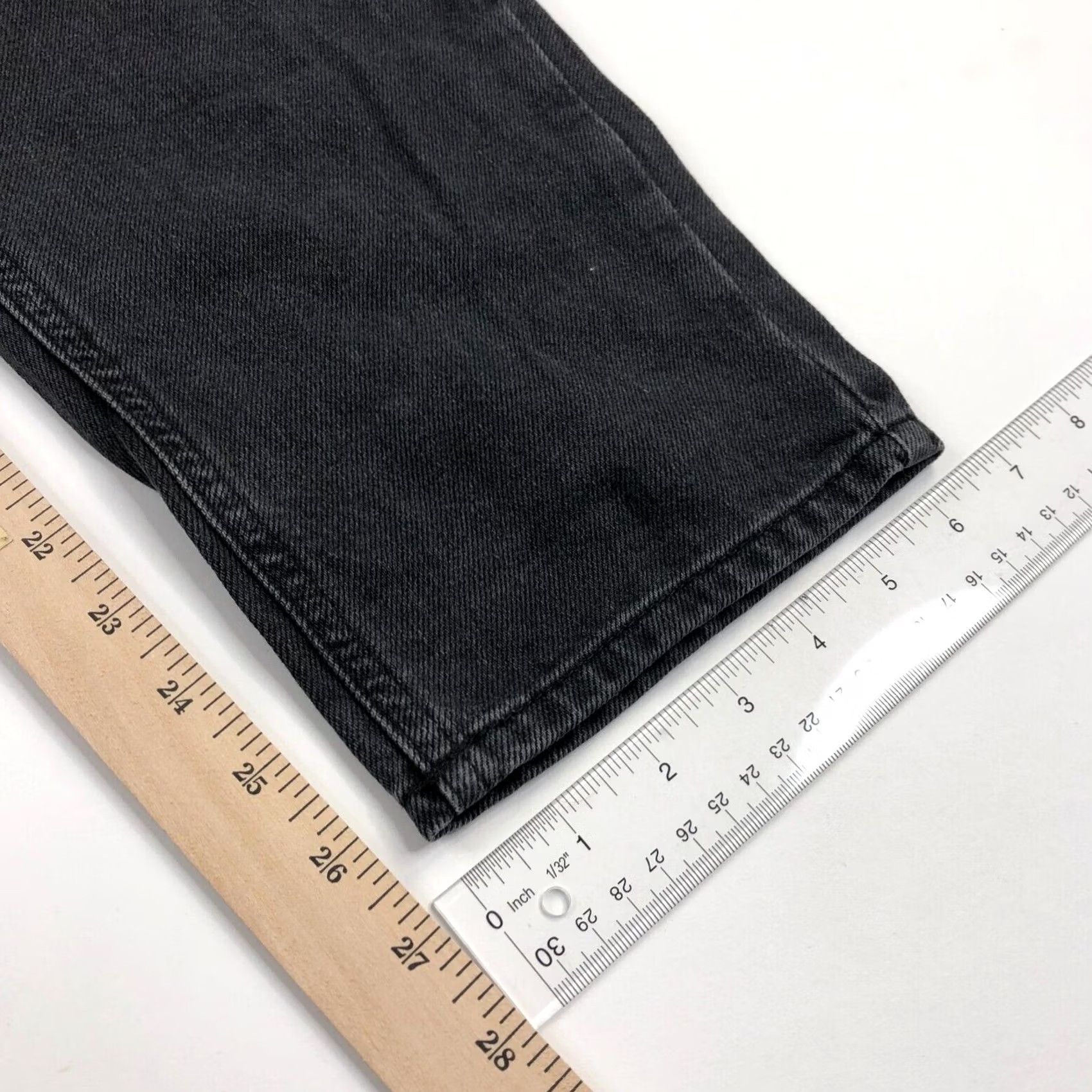 Asos ASOS Design Women's High Rise Relaxed Dad Boyfriend Black 34 x 30 NEW Jeans Size ONE SIZE - 4 Thumbnail