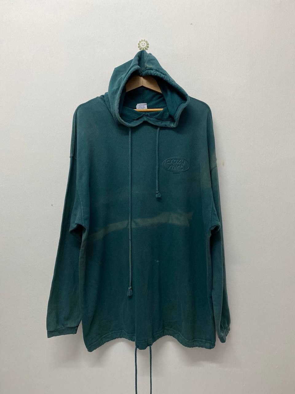 Vintage vintage crazy shirt hoody big logo back sunfaded Size US L / EU 52-54 / 3 - 2 Thumbnail