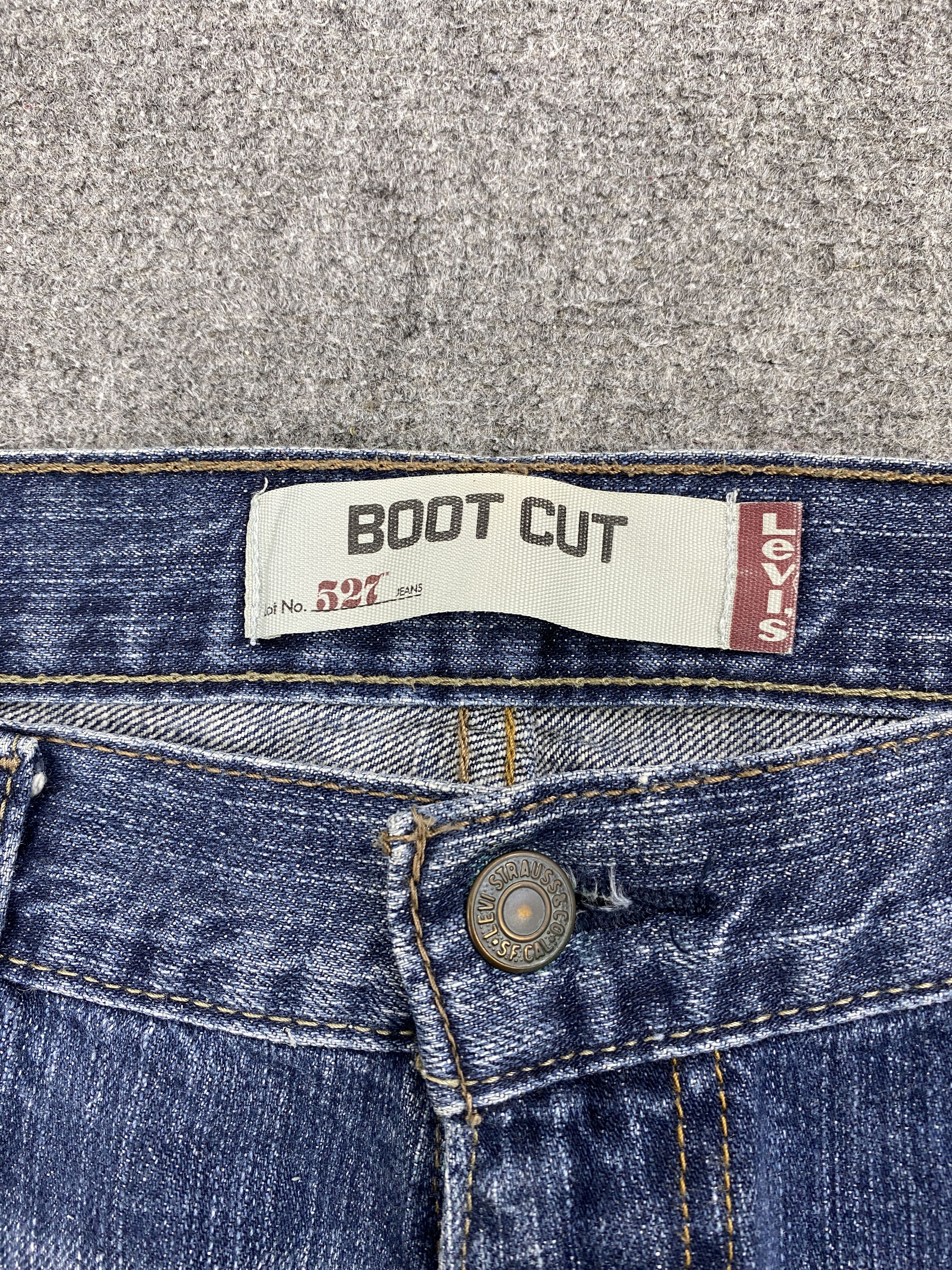 Levi's × Vintage Vintage Levi's 527 Distressed Bootcut Jeans Size US 38 / EU 54 - 8 Thumbnail