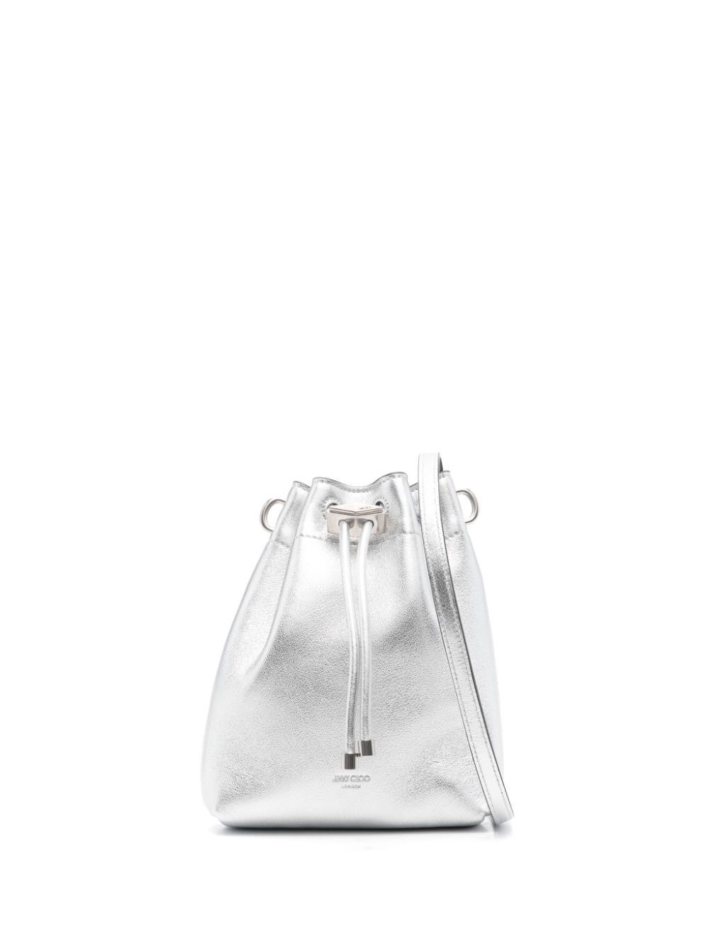 Jimmy Choo BON BON METALLIC LEATHER MINI BUCKET BAG Size ONE SIZE - 1 Thumbnail