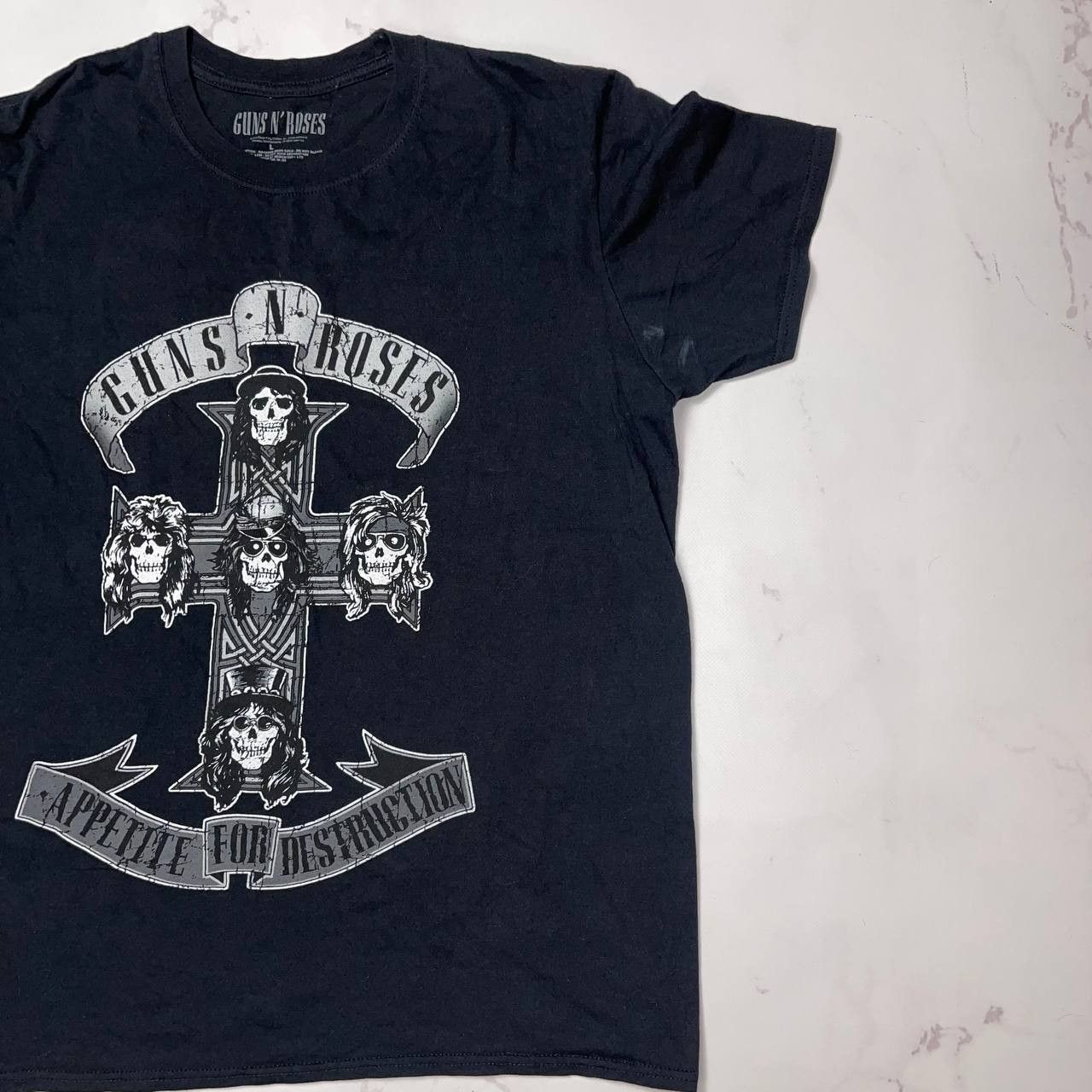 Vintage Guns N Roses Appetite For Destruction Cross Classic Rock L Size US L / EU 52-54 / 3 - 4 Thumbnail