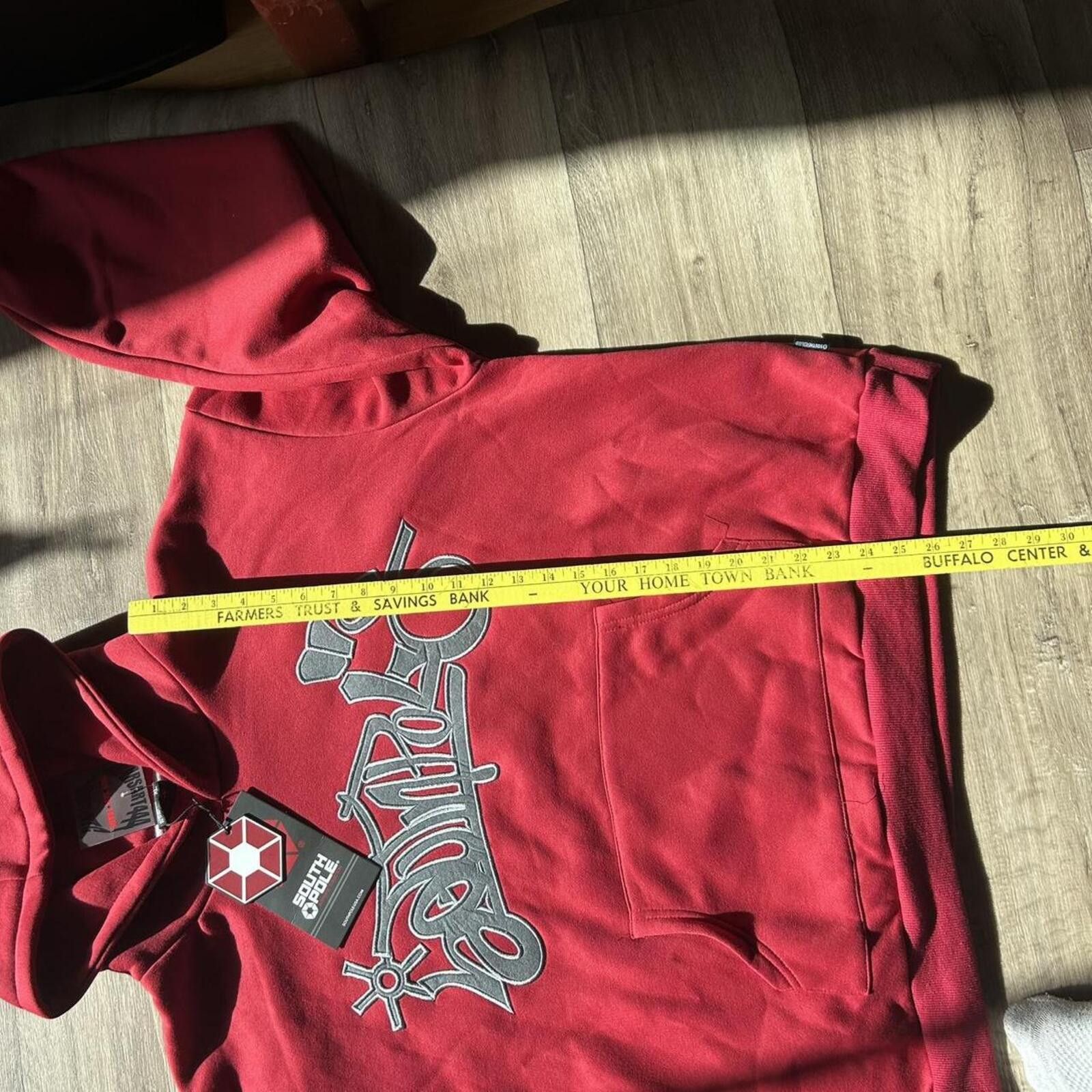 Southpole Vintage y2k Southpole Red Boxy Embroidered Hoodie NWT XL Size US XL / EU 56 / 4 - 6 Thumbnail