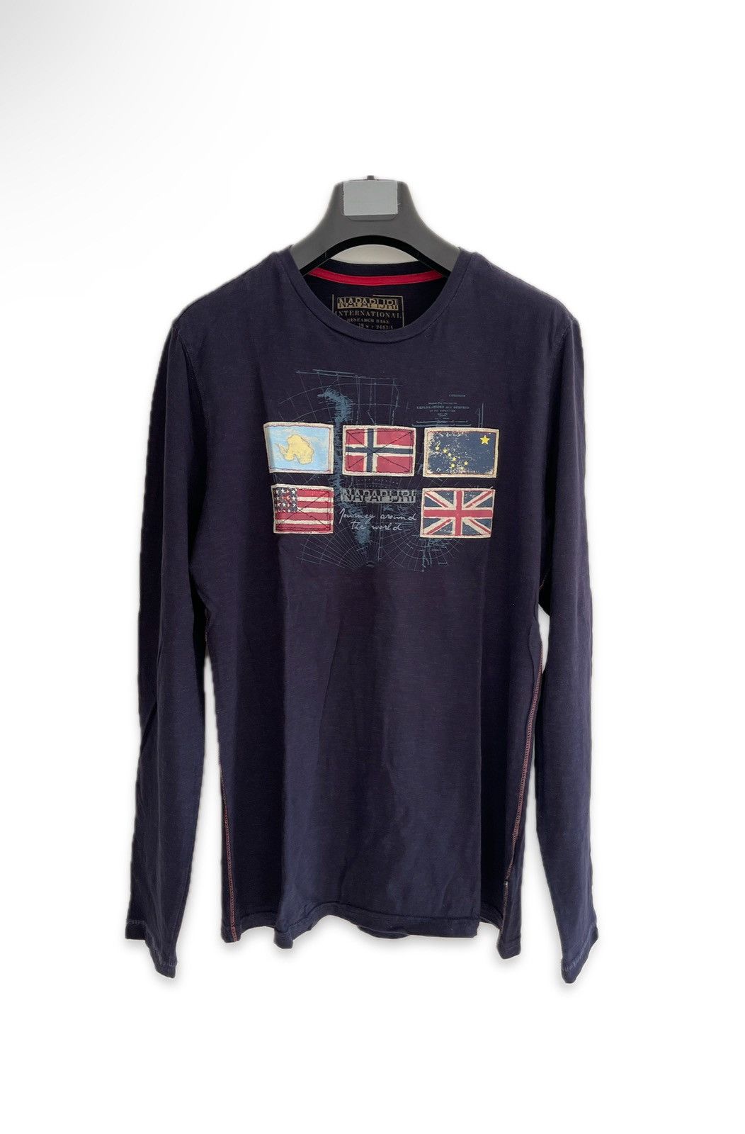 Napapijri Napapijri International Research Base Long Sleeve T-Shirt Size US M / EU 48-50 / 2 - 1 Thumbnail