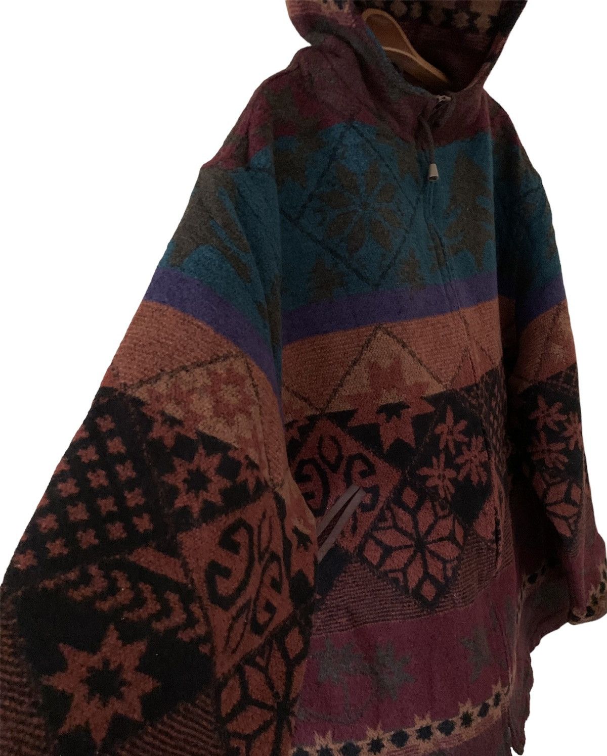 L.L. Bean LL BEAM native Navajo wool hoodie motive made In PORTUGAL Size US S / EU 44-46 / 1 - 5 Thumbnail